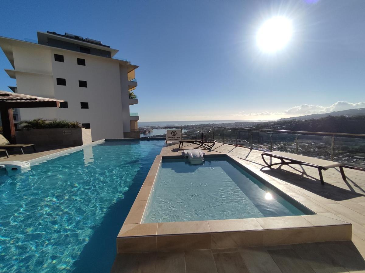 Apartamento Charmant F2 A Skynui, Piscine De 25M Et Vue Mer Papeete  Exterior foto